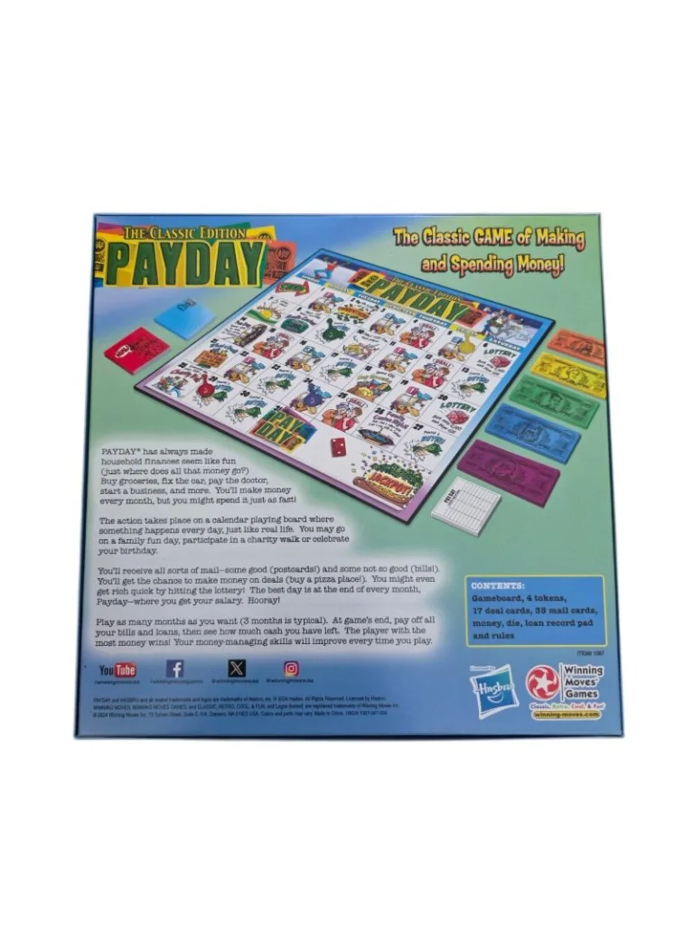 PAY DAY The Classic Edition Board Game Hasbro Played Once